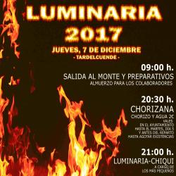 Cartel luminaria 2017 Tardelcuende