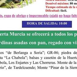 Ruta senderismo tardelcuende